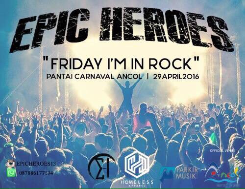 Sore kawan, dateng yuk hari ini ke acara parkir musik di Pantai Carnaval Ancol, kita seru seruan bareng disana!!