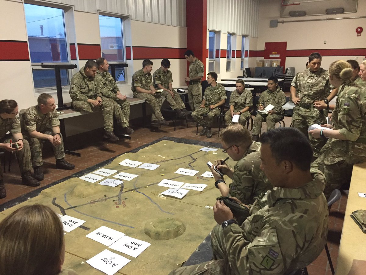 Canada updates: Prairie Storm 1- "The Story begins for 1 Armd Med Regt" Lt Evan Taylor briefs the team on his plan.