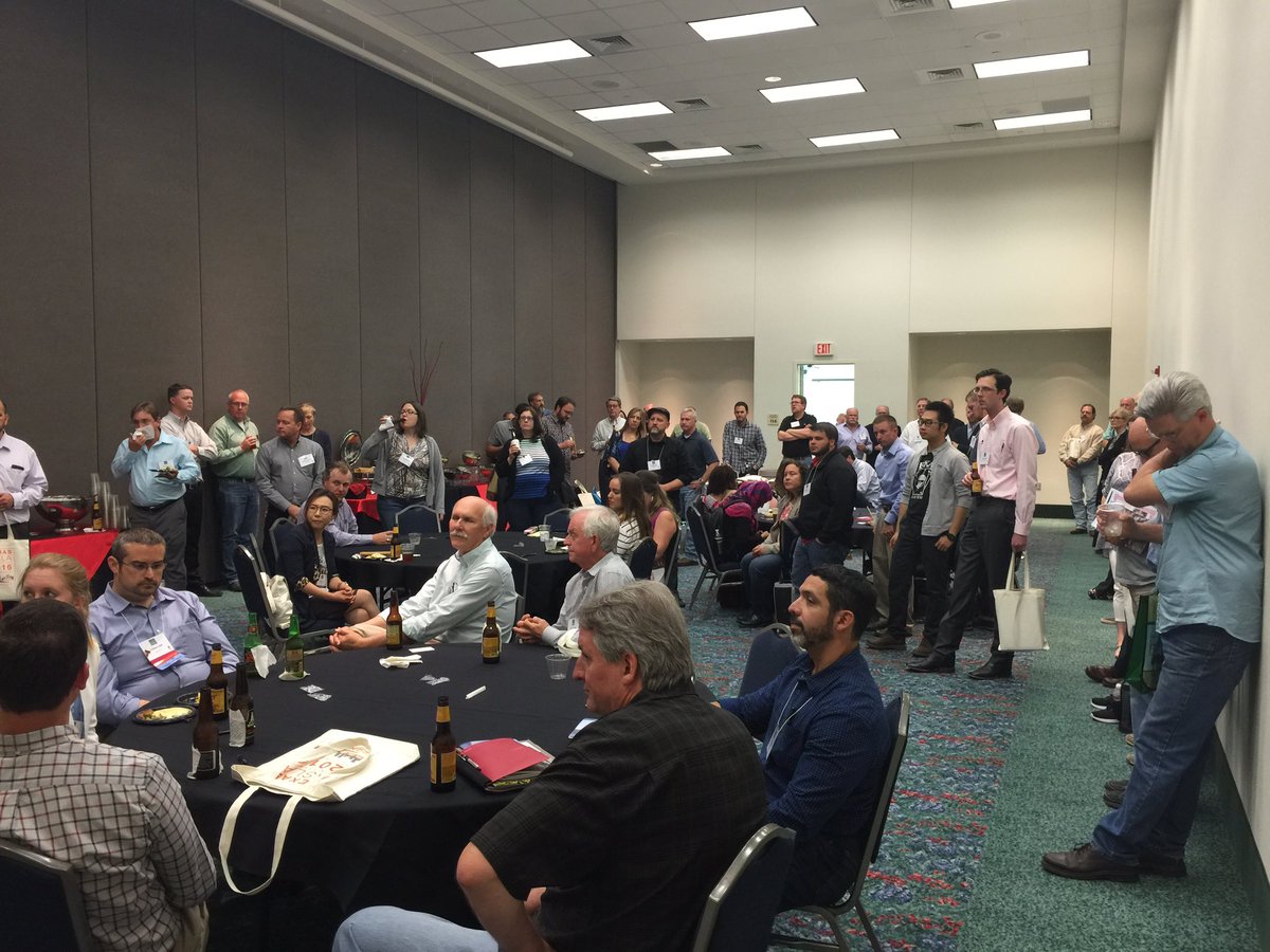 jpiercyttu's tweet photo. Packed house at the @TTUCASNR #landscapearchitecture #alumni reception! #txasla Thanks for having us! https://t.co/8fkpzslorR