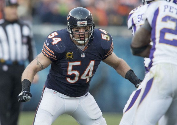 espn's tweet image. Bears take Georgia LB Leonard Floyd.

The last time Chicago picked a defender in the top 10? Brian Urlacher in 2000.