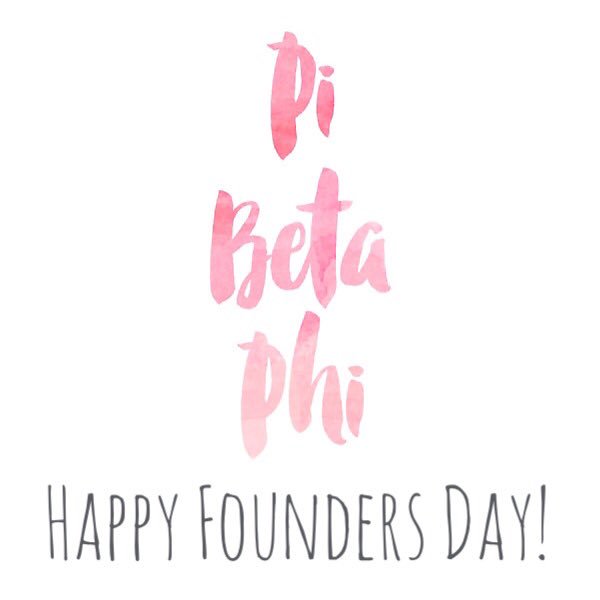 Wishing a happy 149th Founder's Day to the women of Pi Beta Phi-Beta chapter! Here's to many more years to come!