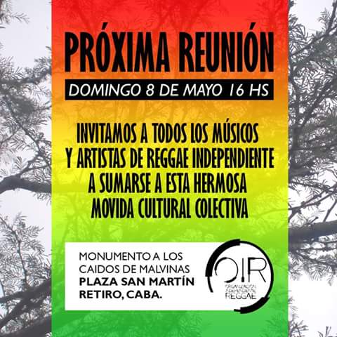 Se viene la próxima reunión!  Sumate a la movida! #haceteOIR #HaceFrio #music #reggae #respect #Union