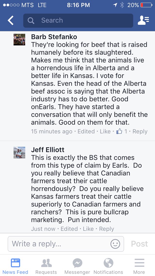 This is why #BoycottEarls must be heard.  It creates fear of  Cdn food supply when its as good as any in the world.