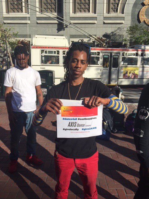 MeganSpeir's tweet photo. Thanks for the love #KiddStrobe! #give2AXIS #AXISDanceCompany May 3rd #EastBayGives! https://t.co/2msRQ76dLd