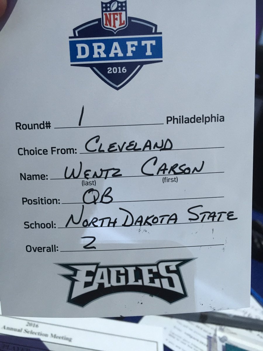 Eagles's tweet photo. In ink.

#EaglesDraft https://t.co/SayxEbSvL7