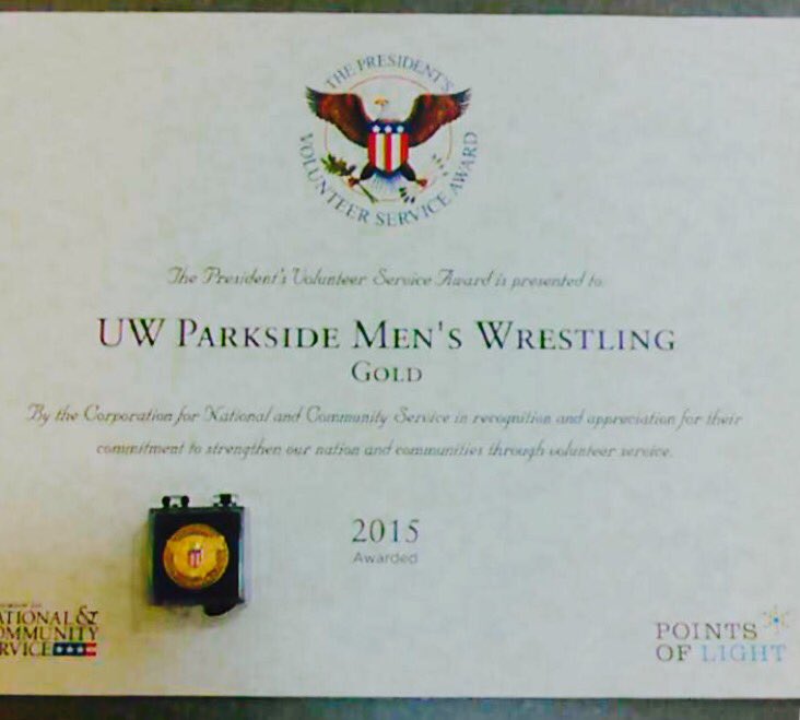 PsideWrestling's tweet photo. Wrestlers giving back throughout the community, we were honored with the presidential "Gold standard" service award! https://t.co/smIHrEBJse