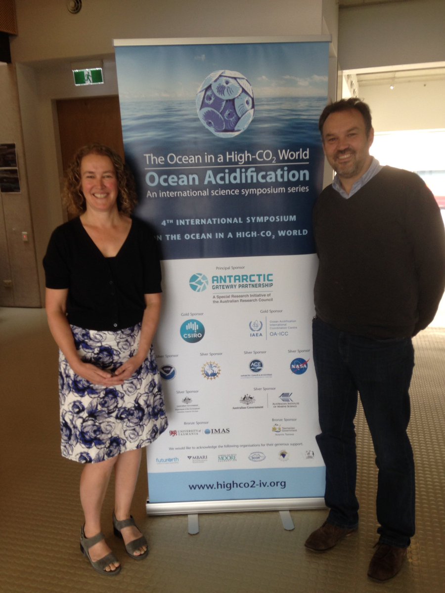 #OHCO2W Andrew Lenton and Catriona Hurd are excited about meeting conference delegates next week!