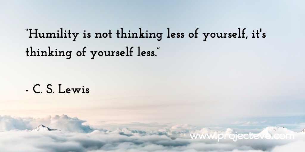 gettingbalance's tweet photo. “Humility is not thinking less of yourself, it's thinking of yourself less.”
 
- C. S. Lewis https://t.co/rLN3bdvqXb