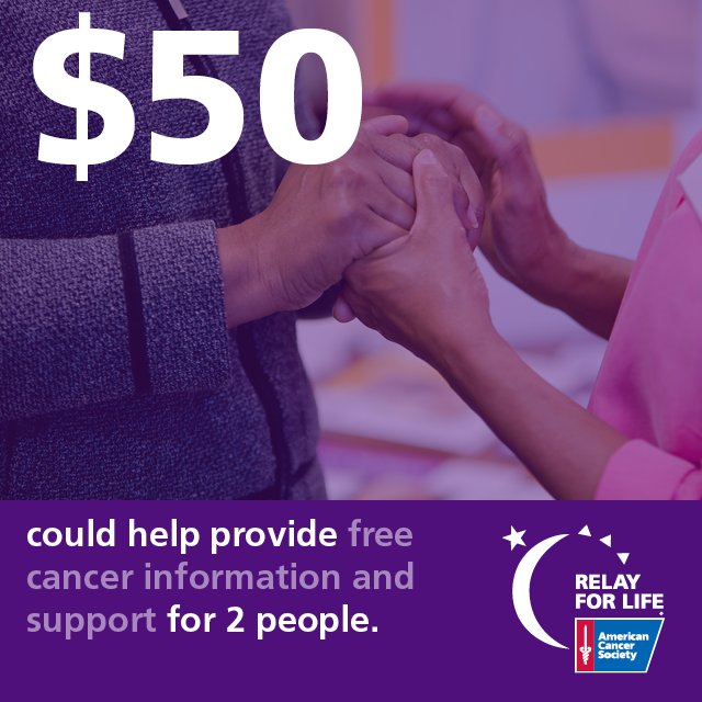 RelayForLife's tweet photo. Takes A Minute To Donate - Donating helps those fighting the nasty disease that is cancer.  https://t.co/73C7oVBVb8 https://t.co/SNm9yDFF5N