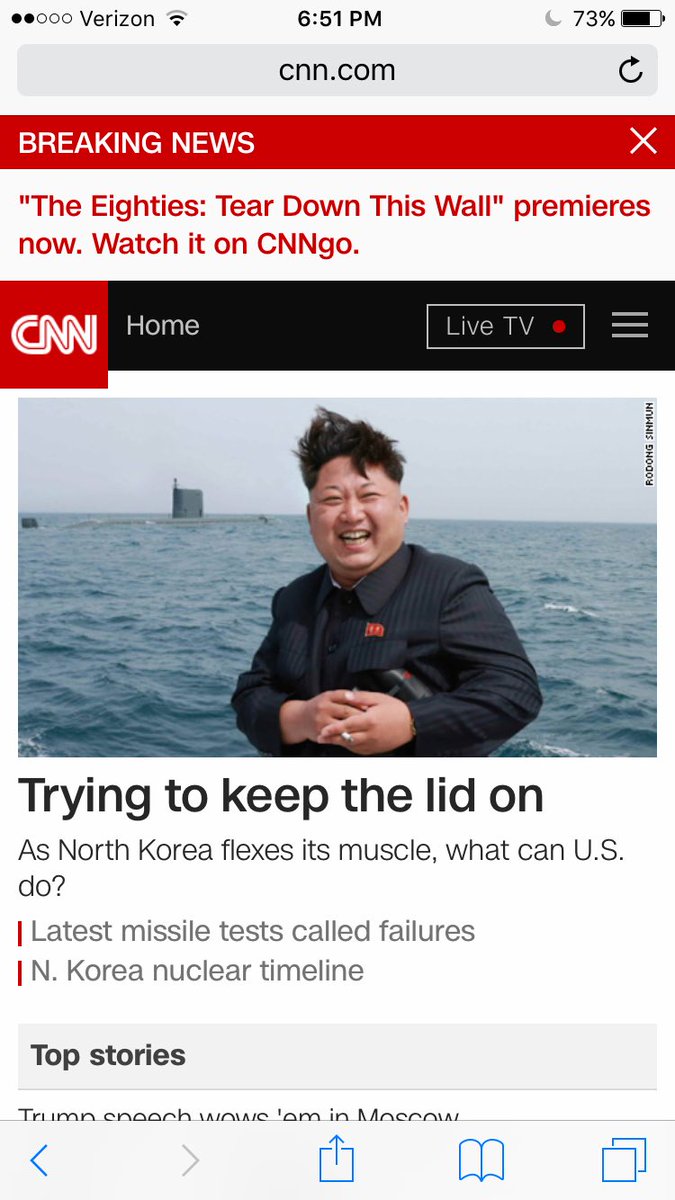 iamcloying's tweet photo. @CNN just broke the news that it's playing a movie it made. https://t.co/Xh4xr0QCN9