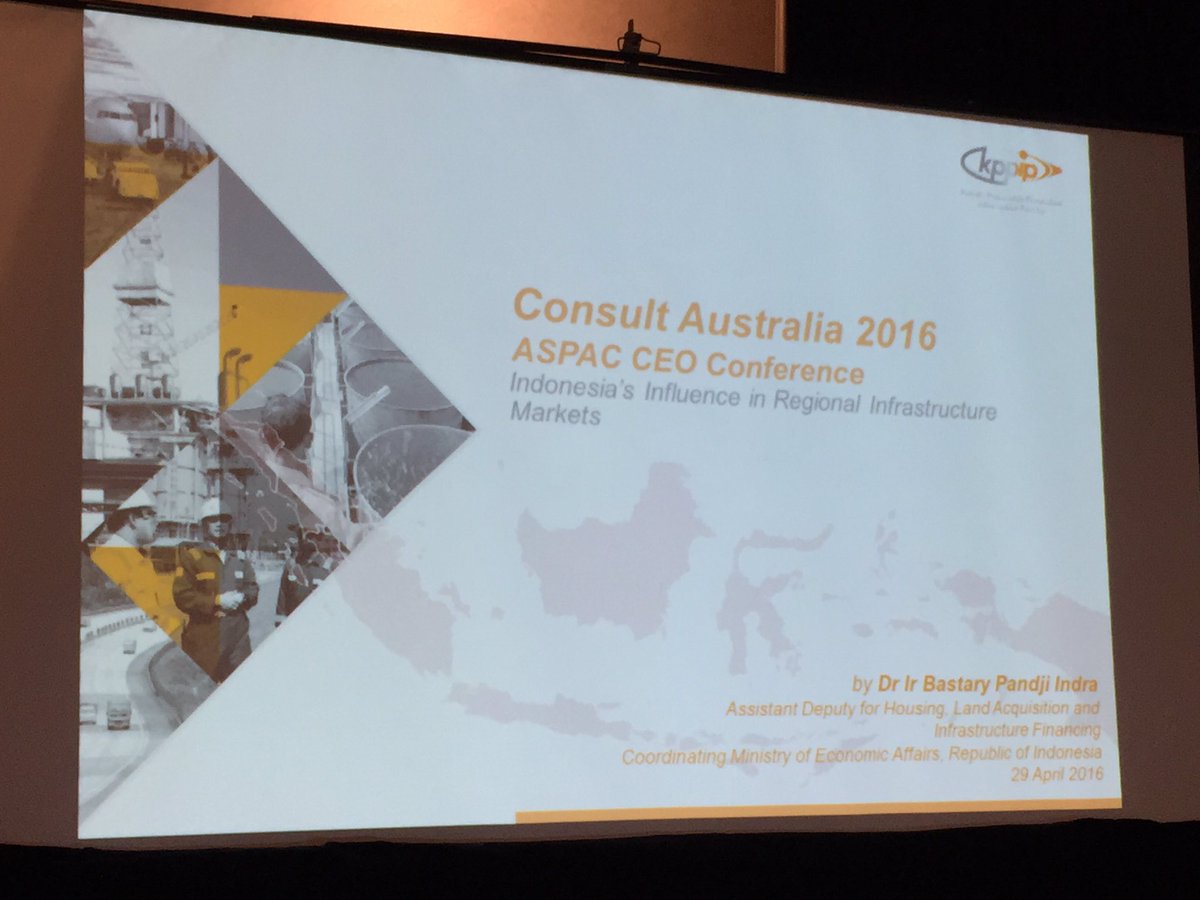ASR_comms's tweet photo. Indonesia's influence in Regional Infrastructure Markets with Dr Ir Bastary Pandji Indra @ConsultAus #CACEOConf https://t.co/ppU30wMUcp