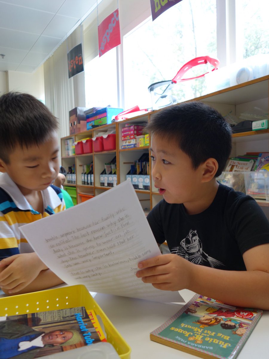 MrLee427's tweet photo. Grade 2 writing celebration! Listening to character reviews. Thx for the invite @room2G #youngwriters @aishongkong https://t.co/9aW7EyYryn