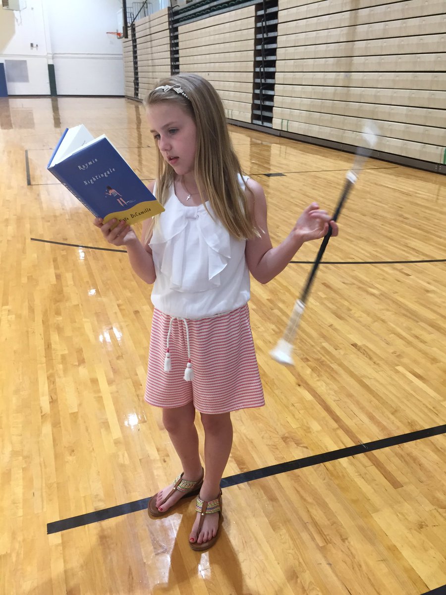 JettysJ's tweet image. Twirling and reading Raymie! @MrSchuReads