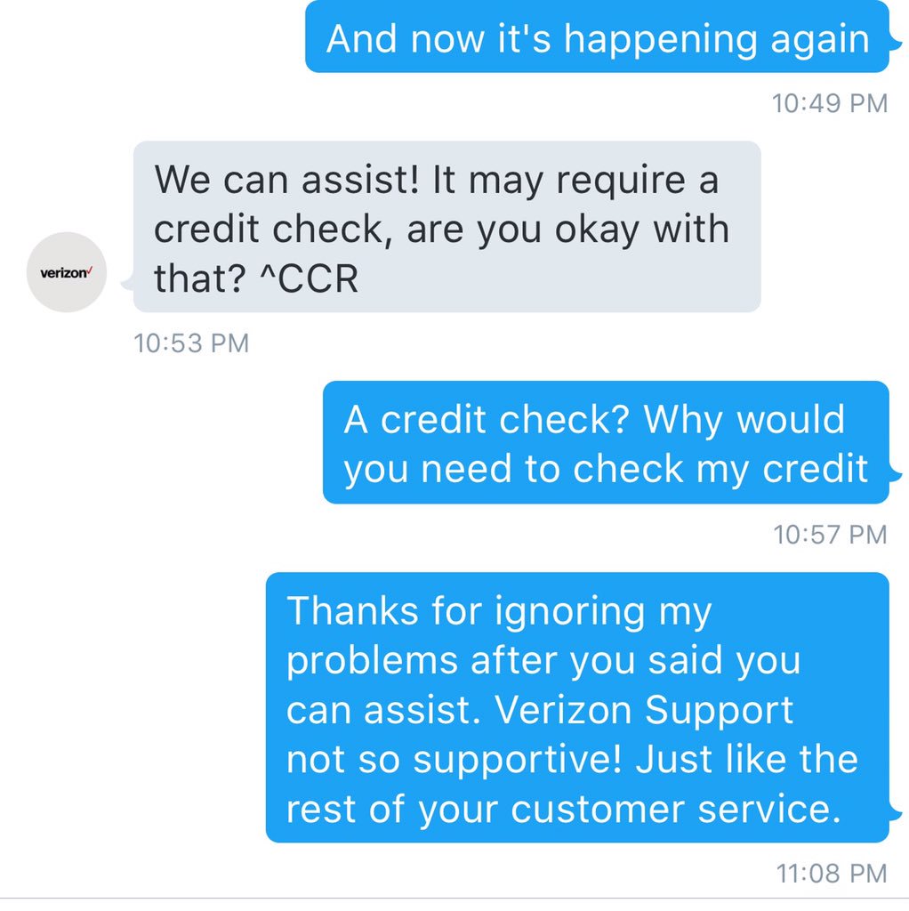 adrianatache's tweet photo. @VZWSupport I did. Thanks for taking your sweet time responding. How long am I supposed to wait for a response? https://t.co/7glVZrnz05