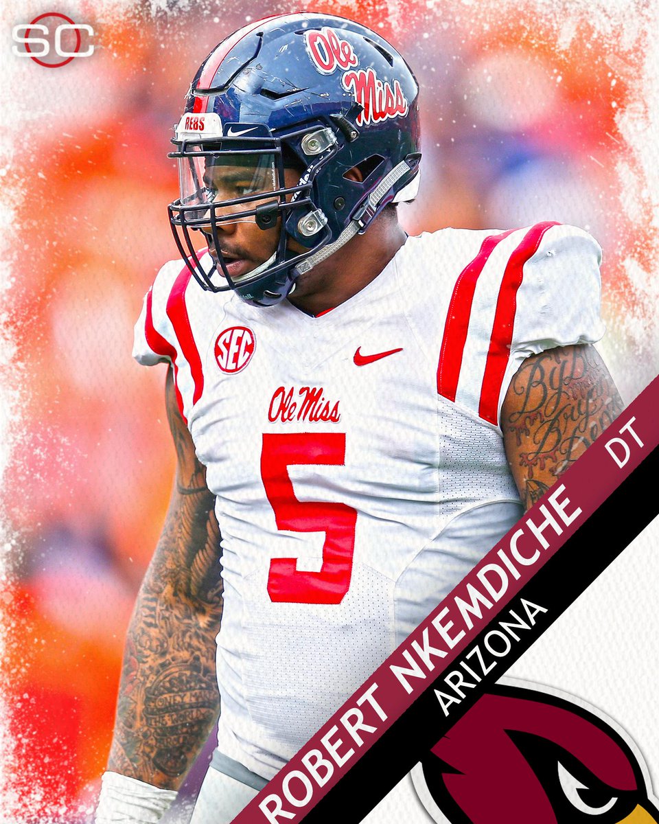 SportsCenter's tweet image. Arizona selects Ole Miss DT Robert Nkemdiche with 29th pick. Nkemdiche was the No. 1 overall recruit in 2013.