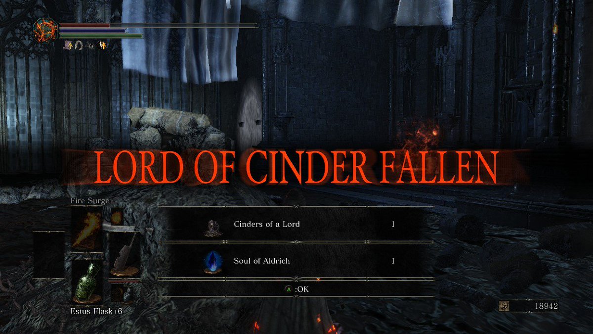 Property Of Claire Fraser Second Lord Of Cinder Fallen Died A Bunch To Get Here But Took Him Out On 1st Try Pshhh Darksouls3