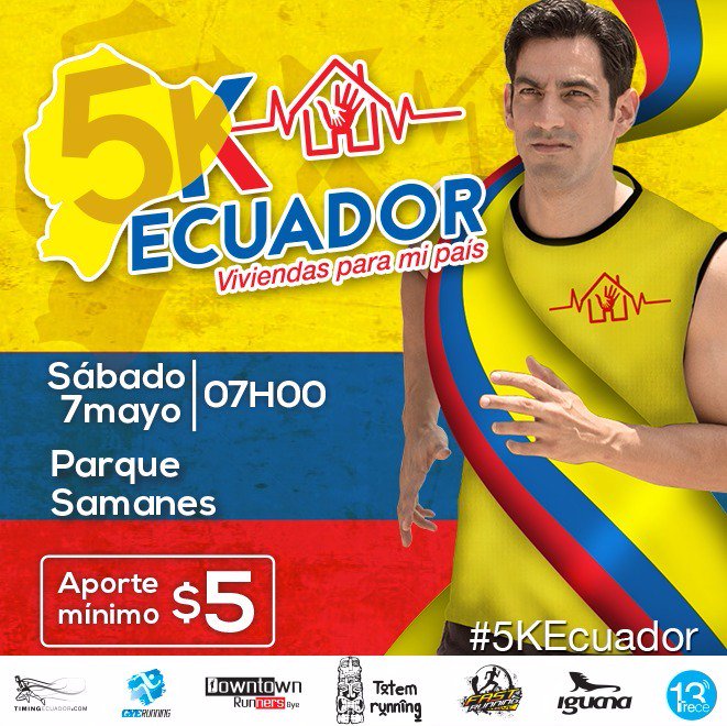 Gye_Running's tweet photo. Vamos por las 10 casas. Ayudanos a alcanzar este sueño junto a  @HogardeCristoEc para los damnificados del terremoto https://t.co/Gfc7M9TOPy