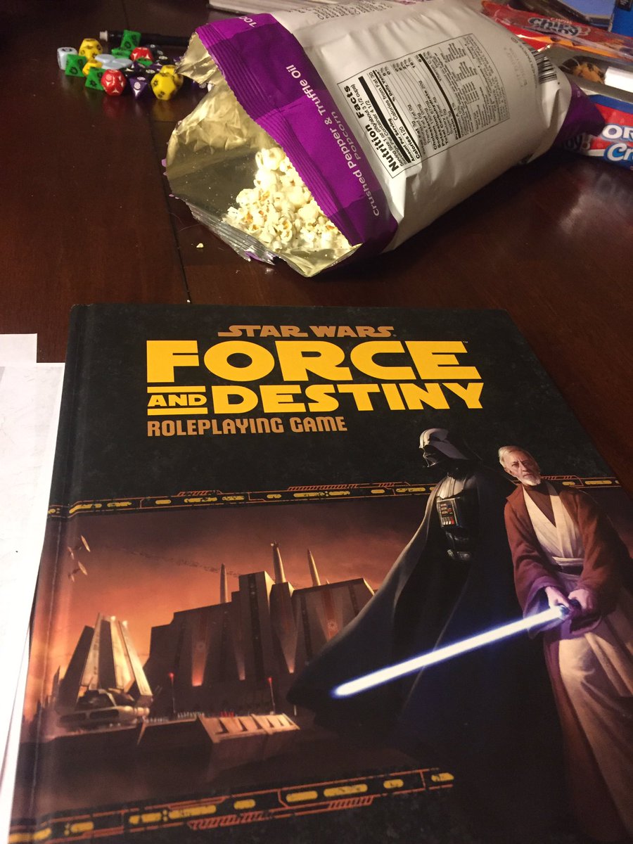 FlickChatter's tweet image. Trying this on tonight. #starwars #forceanddestiny #rpg #roleplay