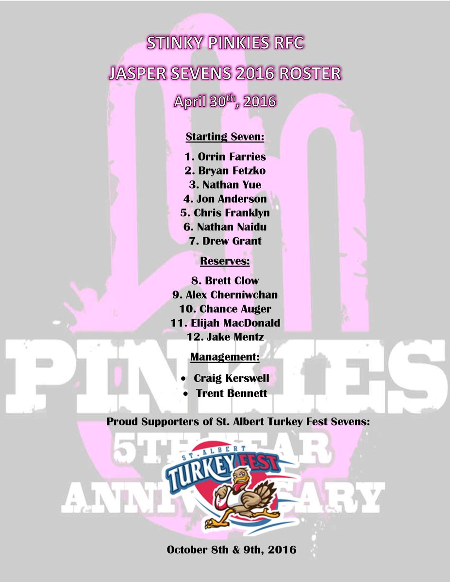 StinkyPinkysRFC's tweet photo. The Pinkies couldn't be more excited to debut our new kit @Jasper7sRugby. Proud to be supporting @turkeyfest7s https://t.co/1bhW9J2Tnc