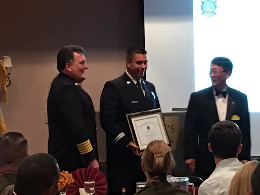 SantaClaraFD's tweet photo. Congratulations Captain Rodrigo Galindo San Jose Pioneer Lions Club Firefighter of the Year! https://t.co/zJH1mu34PB