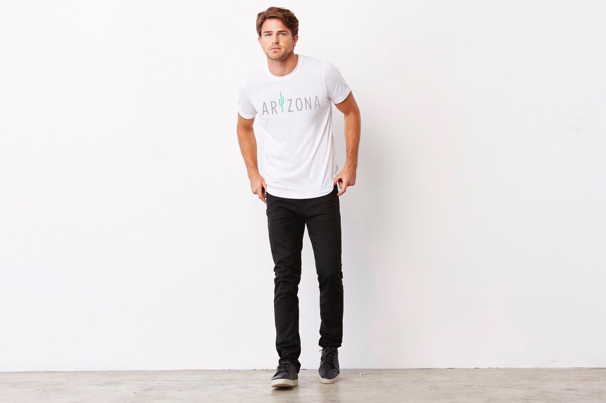 SnowTreeBrand's tweet photo. Now introducing our first design! The Arizona🌵, printed on an extremely soft, solid white tri-blend tee.

#SnowTree https://t.co/dXpDZEIoIF