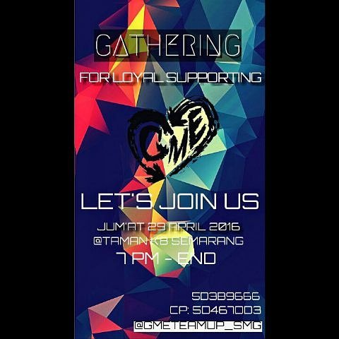 Haiigheaa's tweet photo. Gathering @TeamUp_SMG hari ini gaes ! Dateng dan gabung yuk bakalan ada player @GME_official yang dateng juga lhoo😀🙌 https://t.co/JqtvzH0b5x