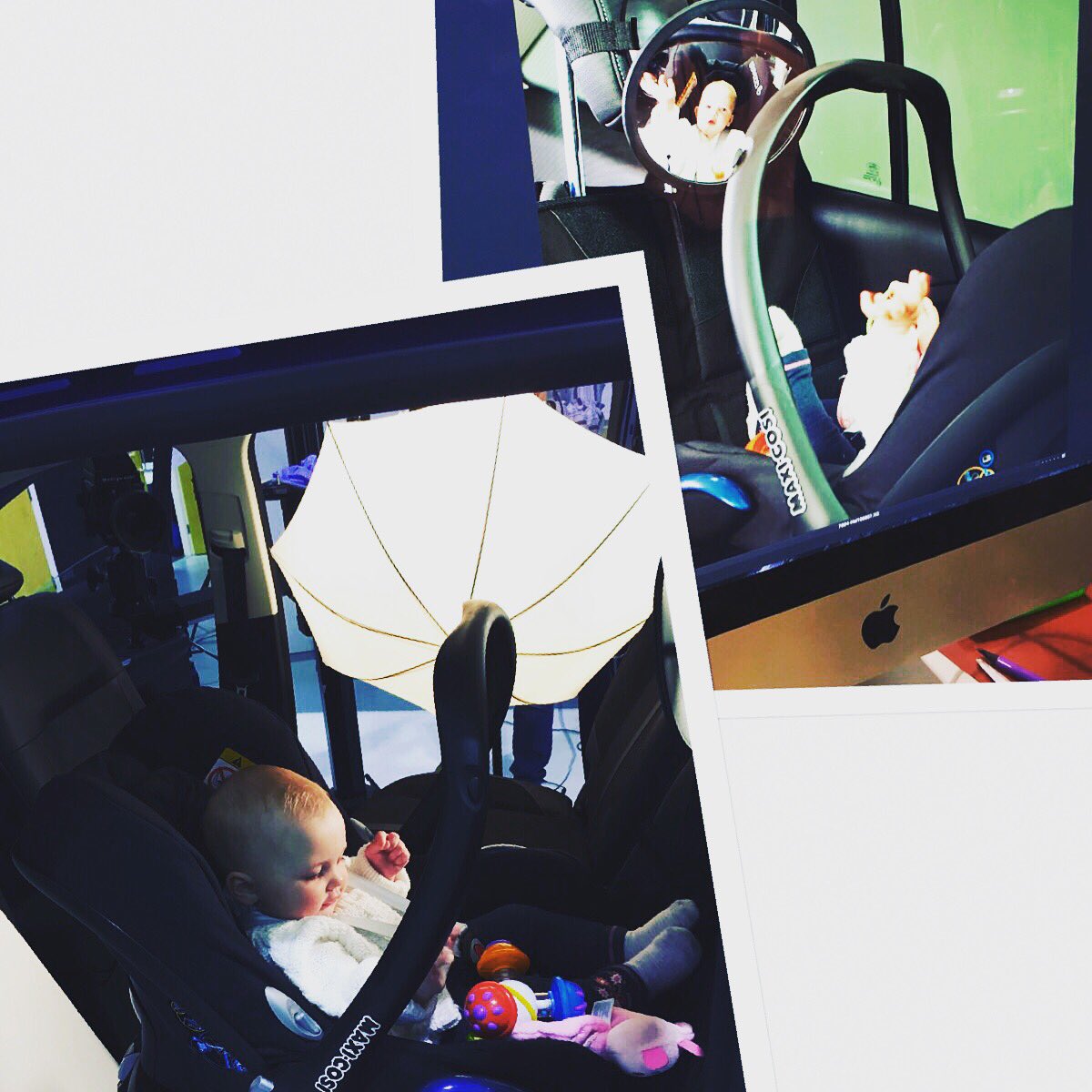 Baby #Elodie on her #photoshoot for <a href="/Halfords_uk/">Halfords</a> she earning those pennies 💷👶 #babymodel #baby