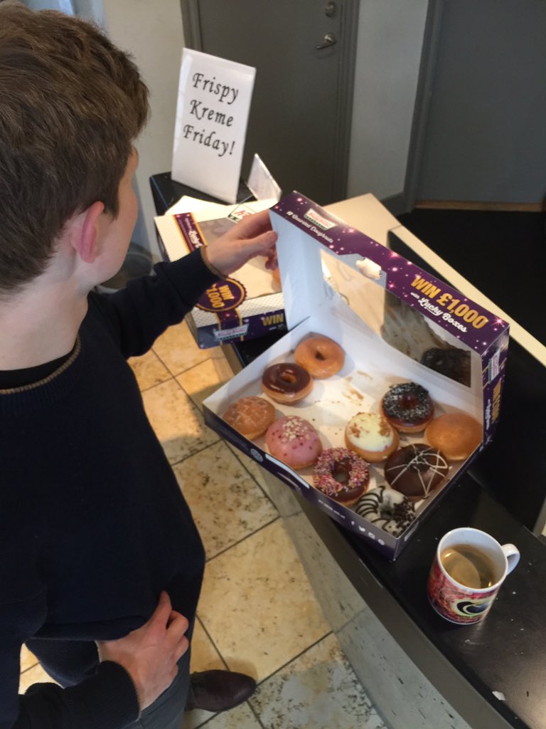 FinnianMoore's tweet photo. #fatfriday @krispykreme #fridayfeeling https://t.co/MTzy4JEPGd