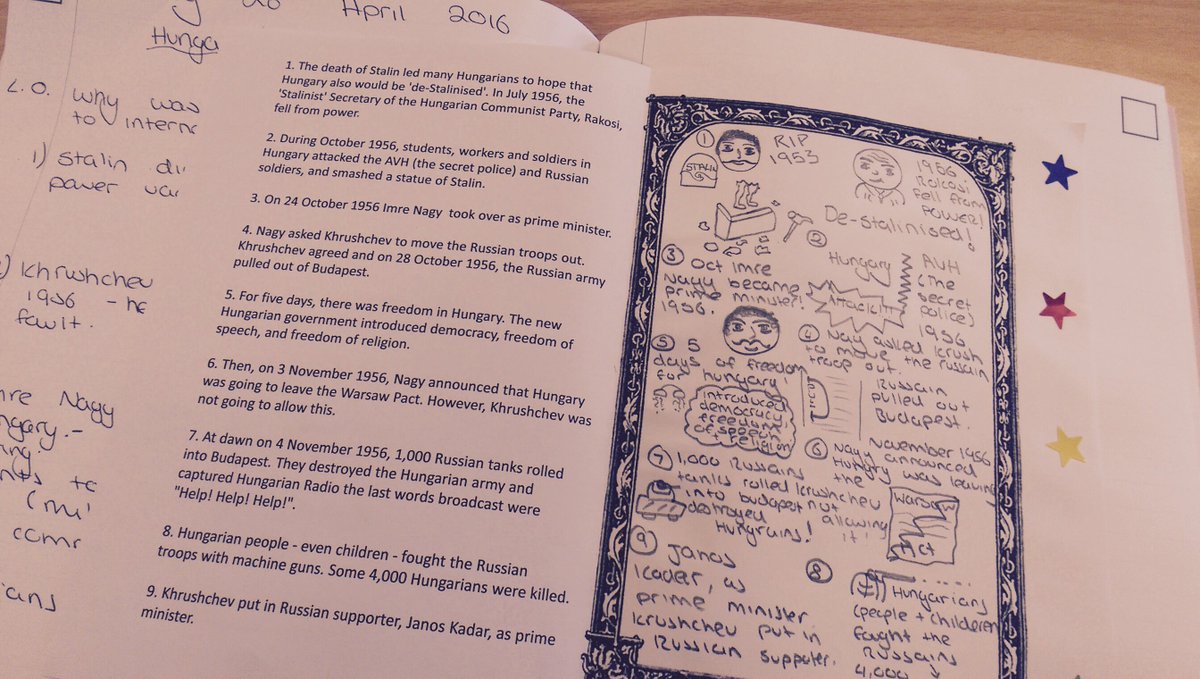 CHSHistory's tweet photo. Y10 convert Cold War narrative to flow diagrams. Idea from #TMHistoryicons &amp; (I think) @HexatexEDU #pedagoofriday https://t.co/6VvNMPAlEs
