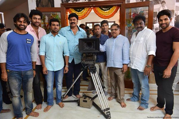 TeamSDT's tweet photo. #Chiru150Launch #Mega150Launch #RamCharan @IamSaiDharamTej @IAmVarunTej https://t.co/vjea9AJZ4h