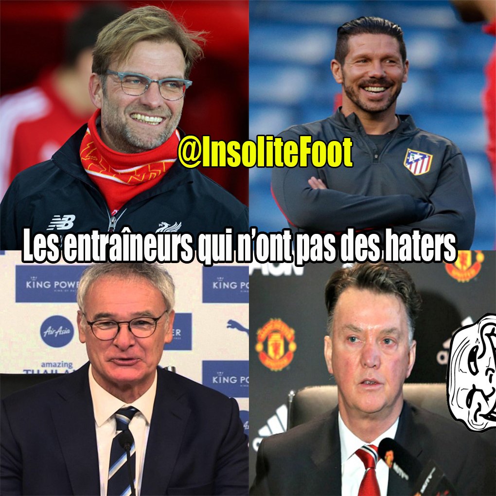 InsoliteFoot's tweet photo. Ces entraîneurs qu'on ne peut pas détester ! https://t.co/y5FykVCDtW
