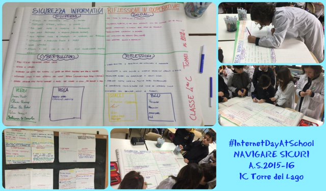 #internetdayatschool Prim. Tomei classi IV navigare sicuri: prevenzione, social, cyberbullismo lavoro in cooperative