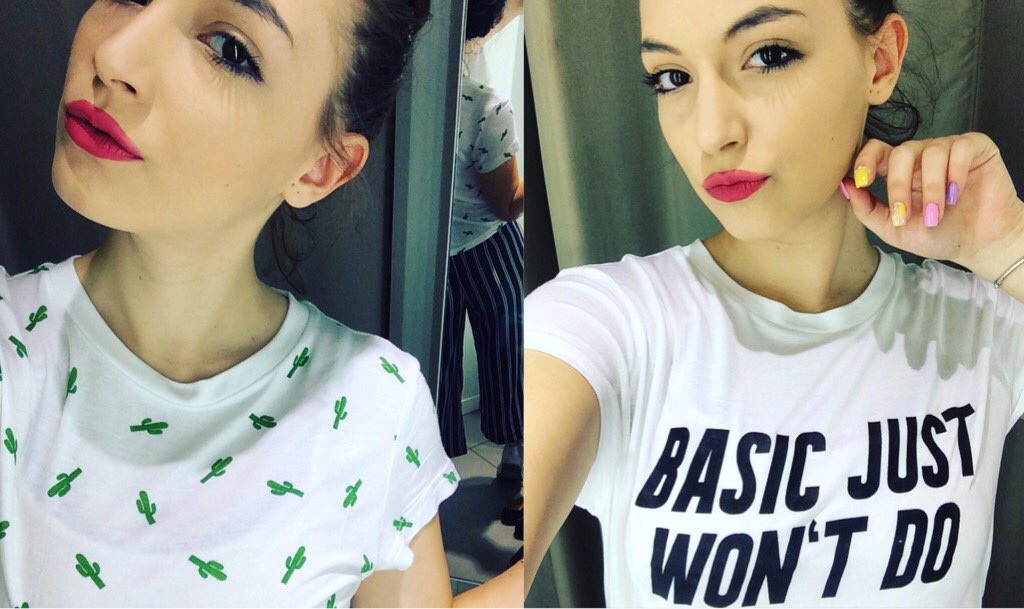nicoleeeway's tweet photo. I love my new @hm T.shirts!! #h&m #cactus #basicjustwontdo #white #fashion #HMForeversummer https://t.co/UCmEzXQSxQ