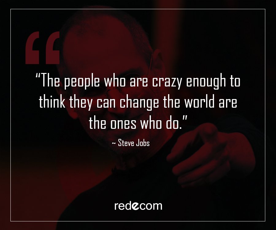 Redecompk's tweet photo. Be Crazy Be Successful #SteveJobs #smm #SEO #digitalmarketing #pakistan #JummahMubarak https://t.co/mogyPCU1OA