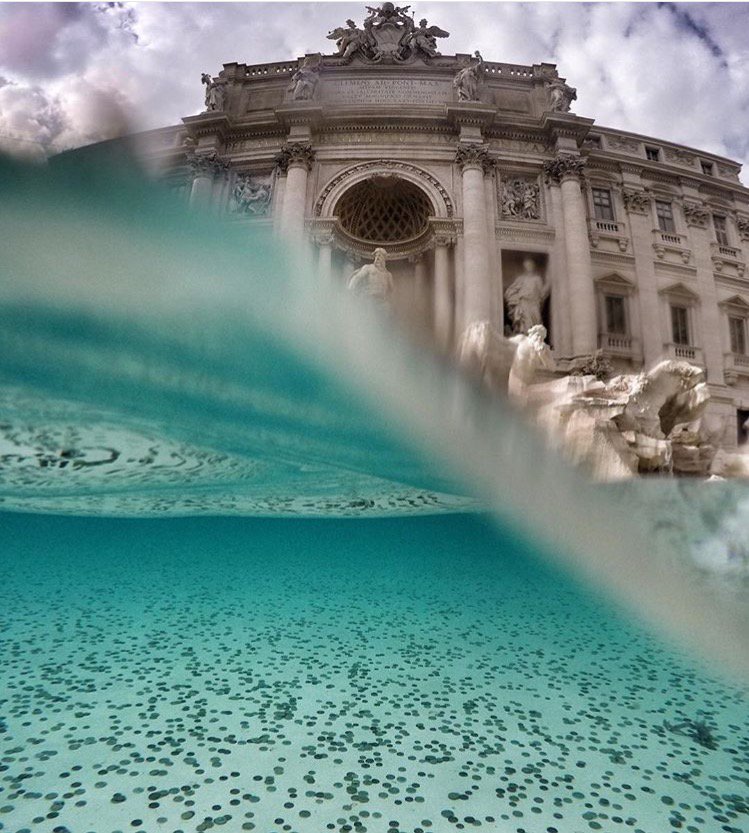 GrayLineRome's tweet photo. Did you know that on average €3,000 is thrown into the #TreviFountain each day?

#Travel #Rome ph. @blue.jardin https://t.co/MHA2HKbEaH