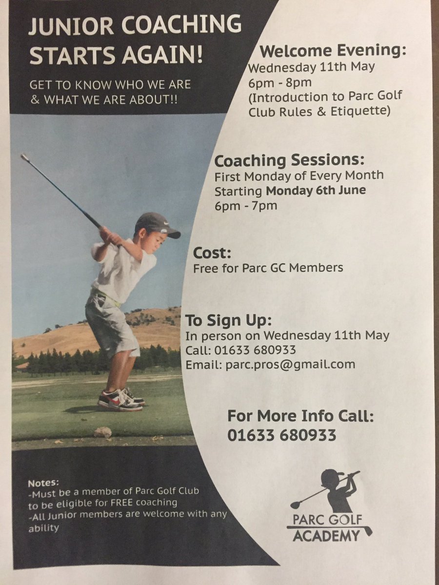 Parc Golf Juniors tweet media