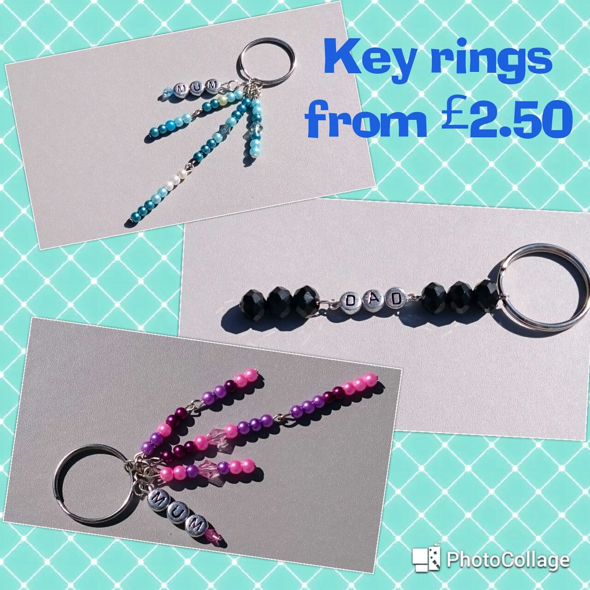 ClaresHandmadeT's tweet image. Personalised keyrings, any colours. facebook.com/clareshandmade… #keyrings #gifts #underafiver #htlmp #CCC