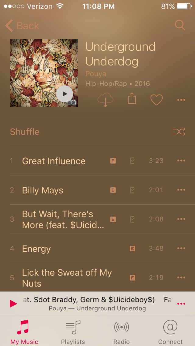 Mike_and_Aaron's tweet photo. Am I the only one listening to @Pouyalilpou album?? #UU https://t.co/AQzVOogLIL