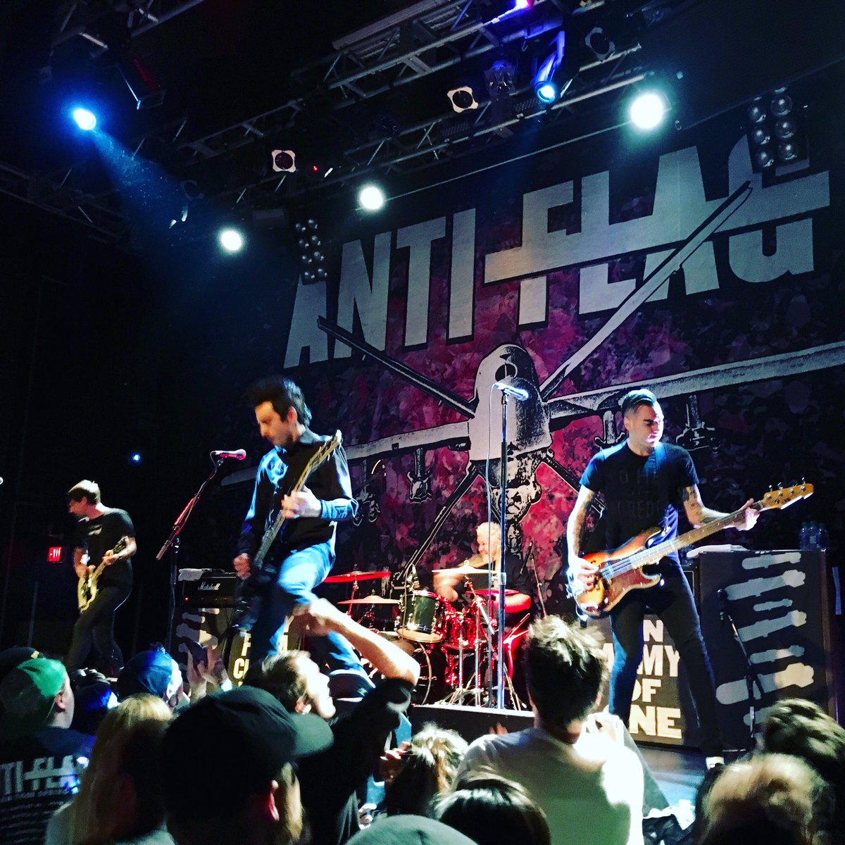 theogoutz's tweet photo. Watching @anti.flag.official rip it up @venuelive. #punkrock #antiflag #vancouver https://t.co/flKSFpSf2n