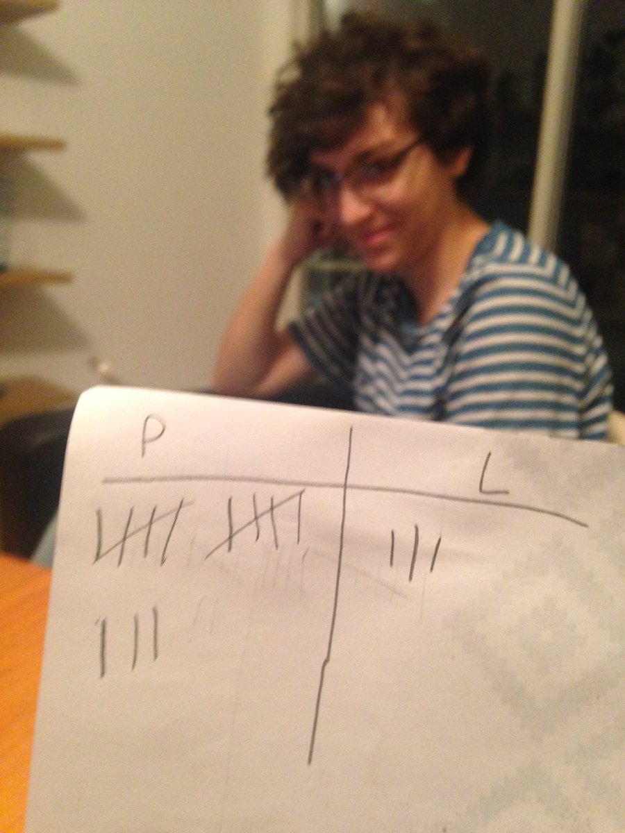 prislalala's tweet photo. Uno scores of the night. She's not happy. #unowars https://t.co/oI9vBYe2WK