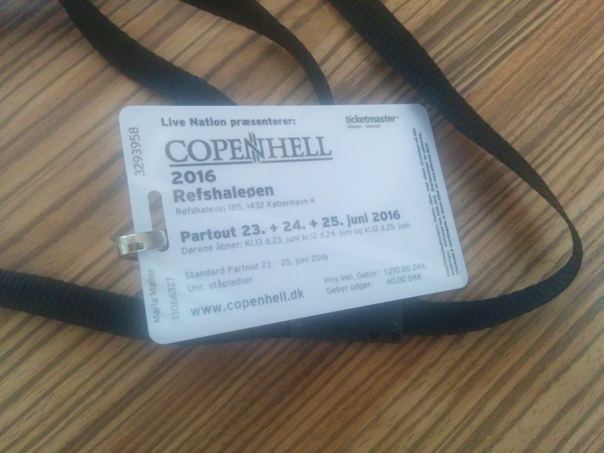 MariasEnemaerke's tweet photo. Så er vi klar til noget ordentligt musik! #copenhell16 https://t.co/FnSOpqekQq
