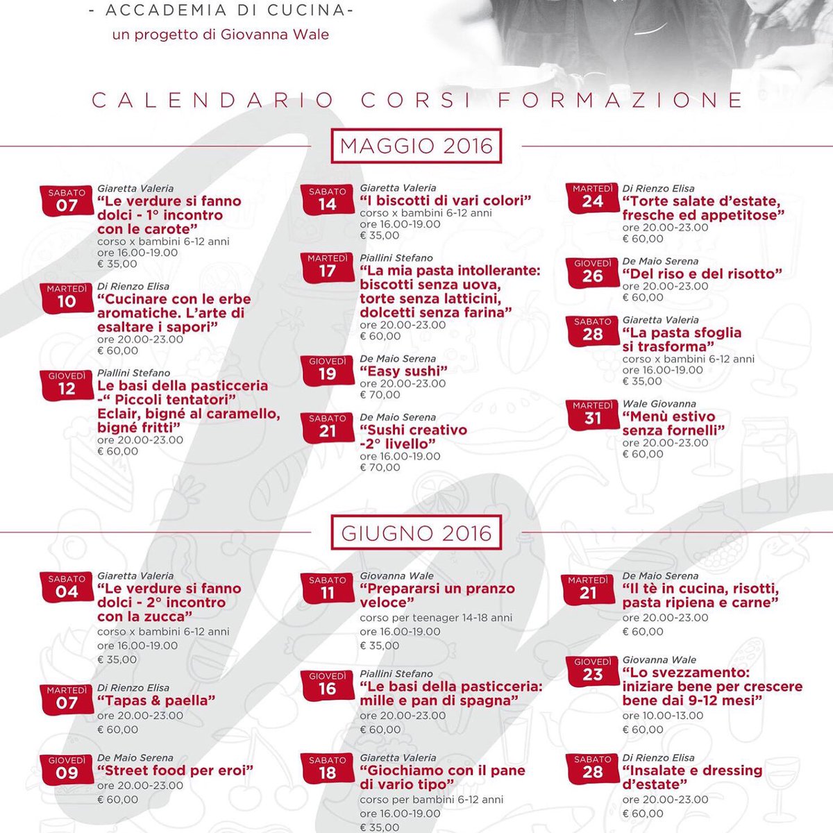 gio_wale's tweet photo. Finalmente nuove date Accademia #cookandfood a Vicenza.Iscrizione ed info: info@cookandfood.it o telefonate: https://t.co/sQGrFbDU20