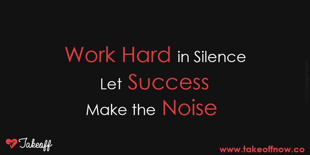 TakeOffnowCo's tweet photo. Work hard in slience,Let #success make the noise.https://t.co/HJTpJNZ04r https://t.co/zeEAHyCewv