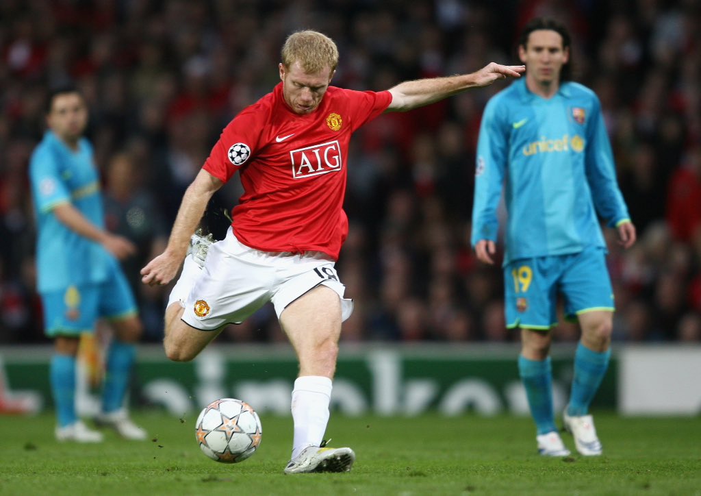 theunitedend's tweet image. On this day in 2008, Sir Paul Scholes did this... #MUFC #GGMU