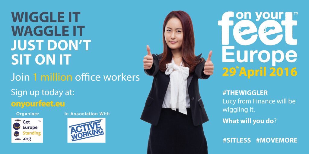 getEURstanding's tweet photo. Everyone ready for #OYF16 today? #SitLess &amp; #MoveMore @ work https://t.co/KykelGEP2P