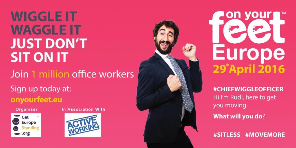 getEURstanding's tweet photo. Everyone ready for #OYF16 today? #SitLess &amp; #MoveMore @ work https://t.co/KykelGEP2P