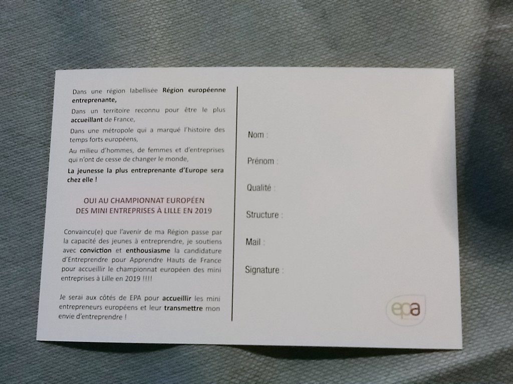 E_Cites's tweet image. Accueillir la finale euro #Minientreprises @EPA_NPDC :Lille candidate pr 2019 ! On dit OUI ! #CGL cc @FredericMotte