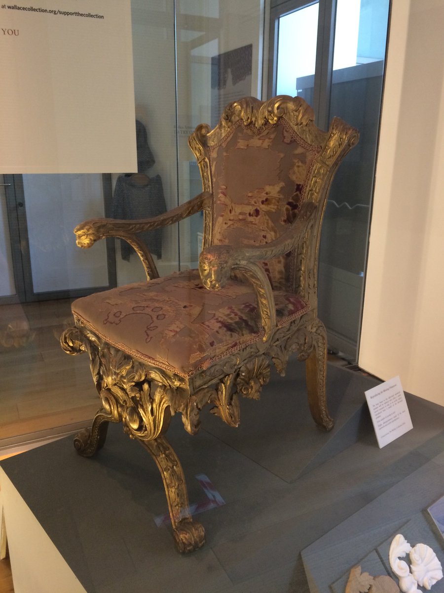 Did you know that @WallaceMuseum has an important chair after #WilliamKent? We need to raise £7000 to conserve it
