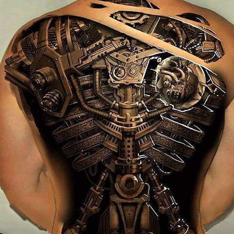 Awesome robot tattoos