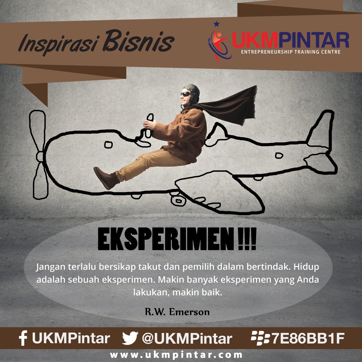 UKMPintar's tweet photo. EKSPERIMEN !!!
#ukmpintar #inspirasibisnisharian #entreprenuershiptrainingcentre
#makinpintarmakinsukses #quote https://t.co/lx8kmCQBe7
